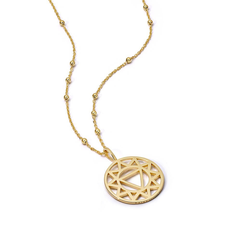 Daisy London 18ct Gold Plate Chakra Necklace-Solar Plexus Vitality image