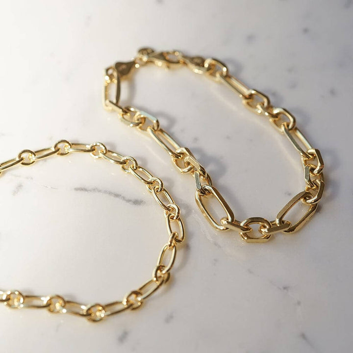 Daisy London 18ct Gold Plate Chunky Bracelet Set image 2