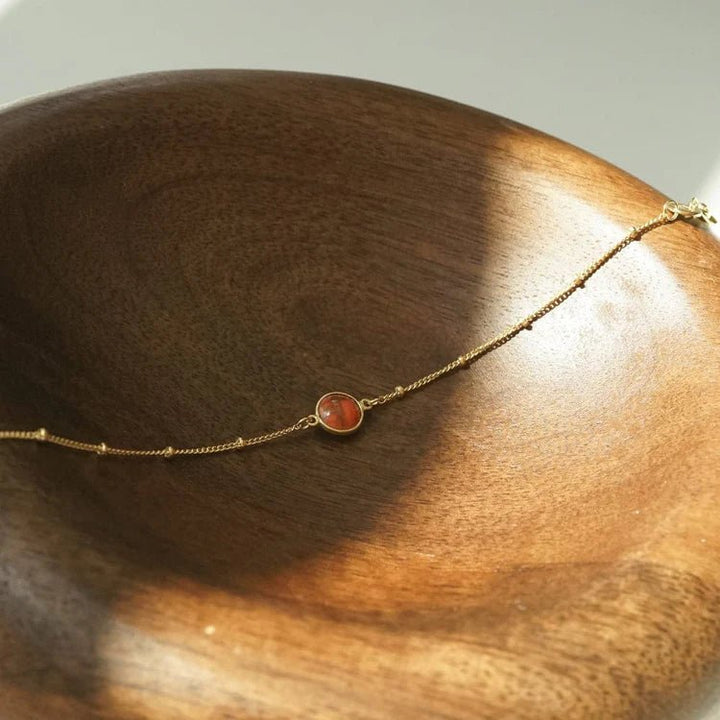 Daisy London 18ct Gold Plate Coral Healing Stone Bracelet - MococoDaisy LondonHBR1012_GPBracelets