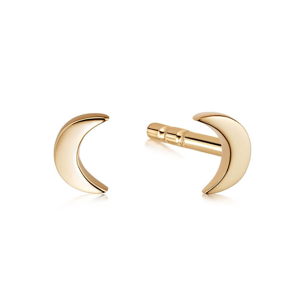Daisy London 18ct Gold Plate Crescent Moon Stud Earrings - MococoDaisy LondonST09_GPEarrings