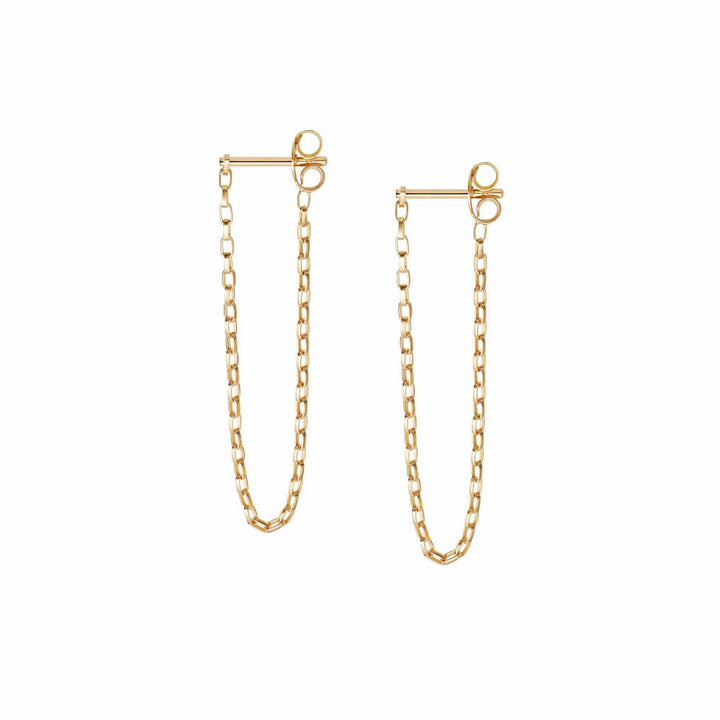 Daisy London 18ct Gold Plate Estee Lalonde Box Chain Earrings - MococoDaisy London3ELE33_GPEarrings