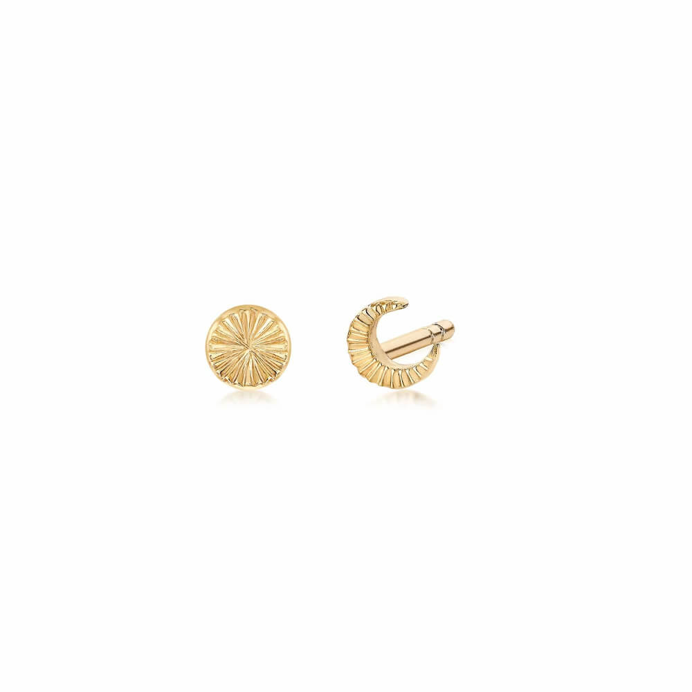 Daisy London 18ct Gold Plate Estee Lalonde Luna Stud Earrings - MococoDaisy London2ELE21_GPEarrings