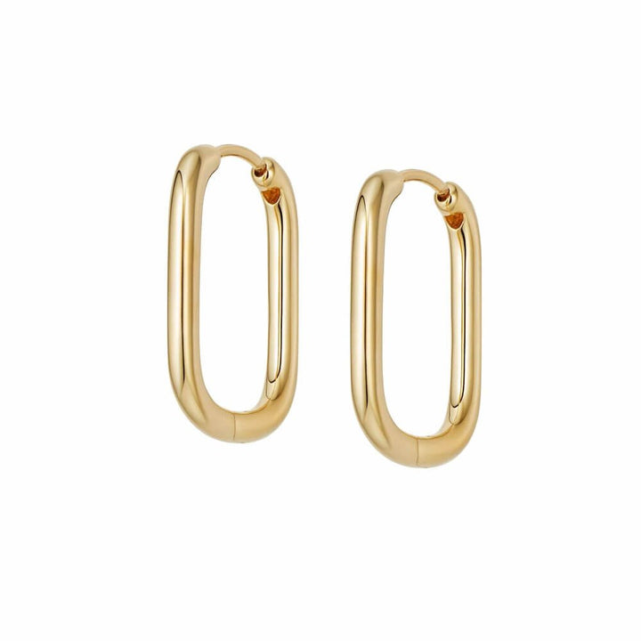 Daisy London 18ct Gold Plate Estee Lalonde Maxi Square Hoop Earrings - MococoDaisy London4ELE40_GPEarrings
