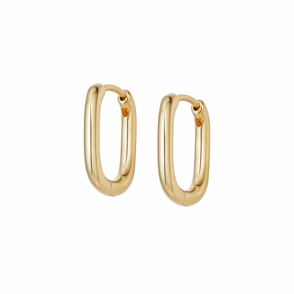 Daisy London 18ct Gold Plate Estee Lalonde Mini Square Hoop Earrings - MococoDaisy London4ELE41_GPEarrings