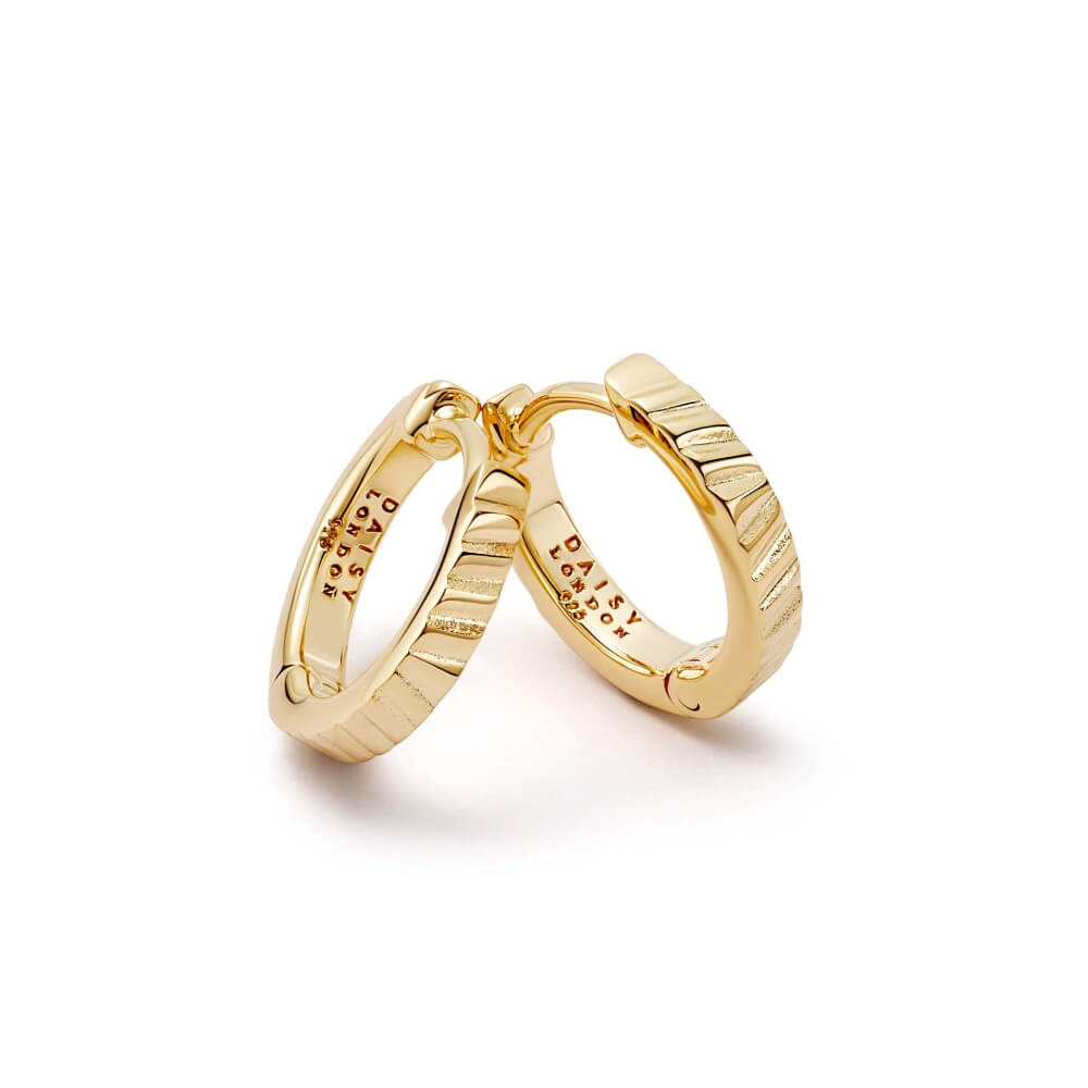 Daisy London 18ct Gold Plate Estee Lalonde Sunburst Huggie Earrings - MococoDaisy LondonELE17_GPEarrings