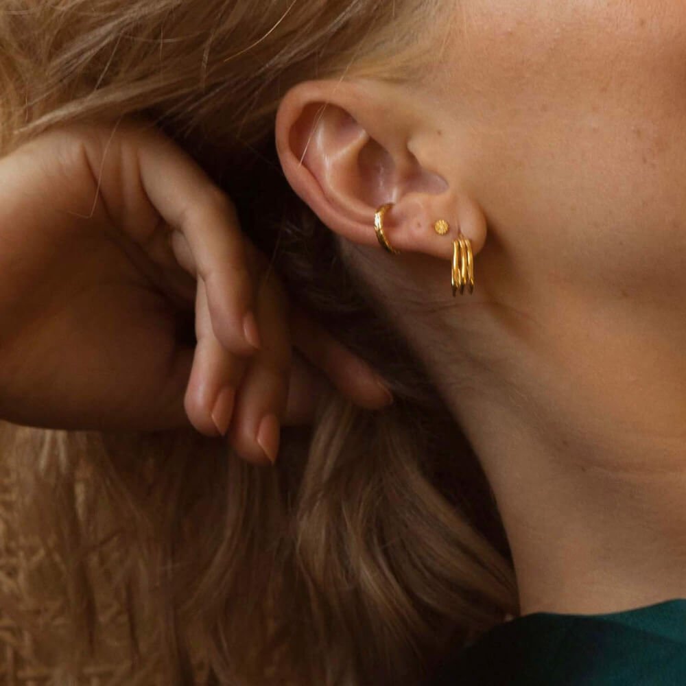 Daisy London 18ct Gold Plate Estee Lalonde Thea Ear Cuff - MococoDaisy London2ELE18_GPEarrings