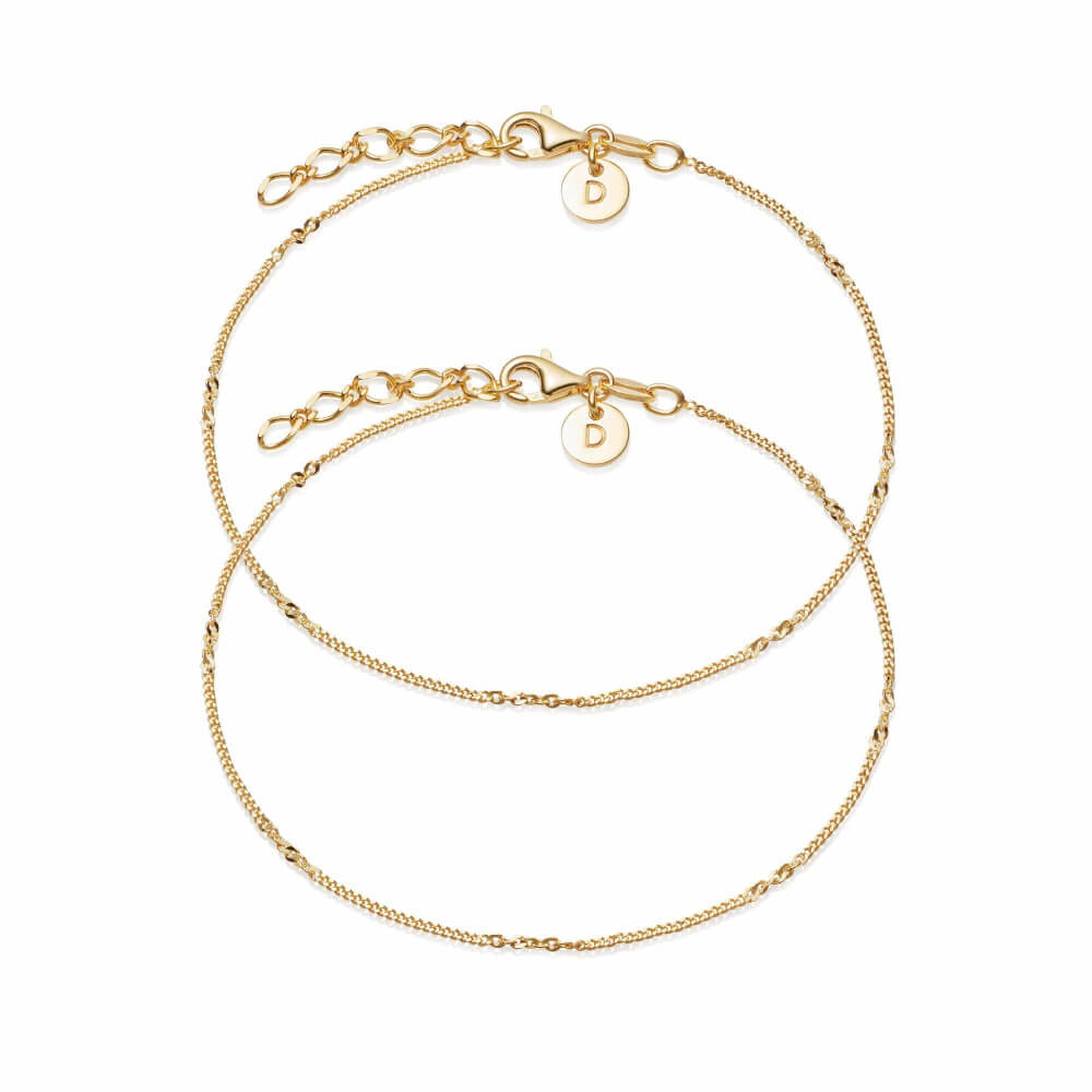 Daisy London 18ct Gold Plate Forever Friendship Bracelet Stack - MococoDaisy LondonFRSET_1Bracelets