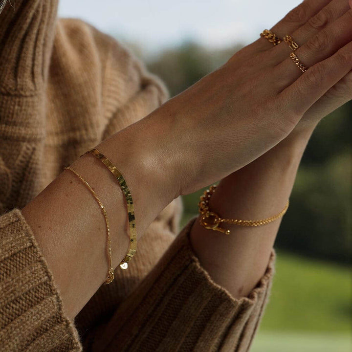 Daisy London 18ct Gold Plate Forever Wavy Bracelet Set - MococoDaisy LondonGSET66_GPBracelets