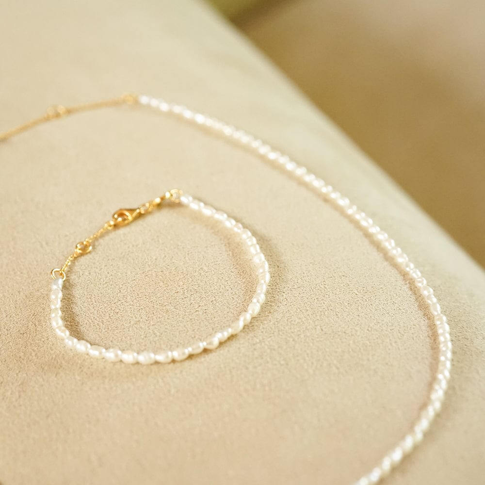 Daisy London 18ct Gold Plate Freshwater Seed Pearl Bracelet image 2