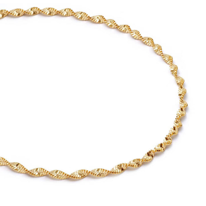 Daisy London 18ct Gold Plate Helix Twisted Chain Bracelet image 4