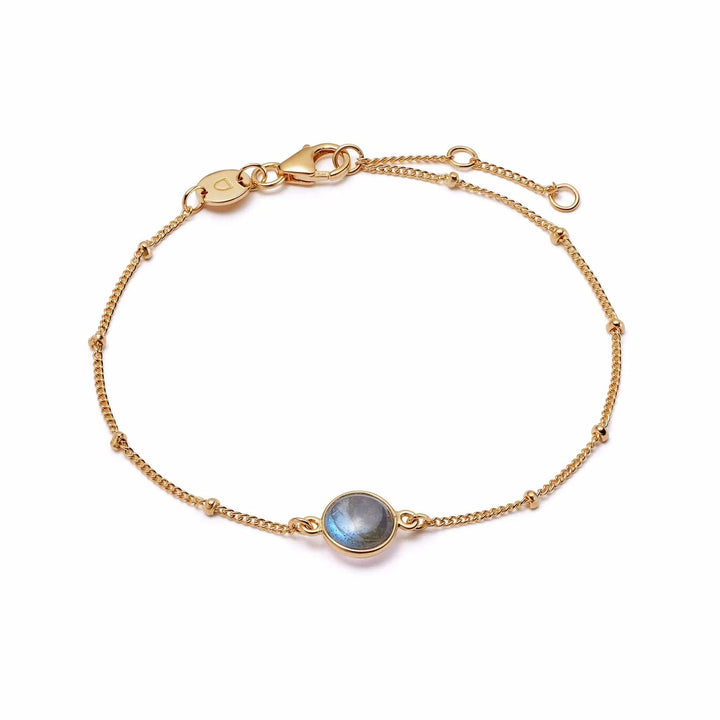 Daisy London 18ct Gold Plate Labradorite Healing Stone Bracelet - MococoDaisy LondonHBR1007_GP5056104103296Bracelets