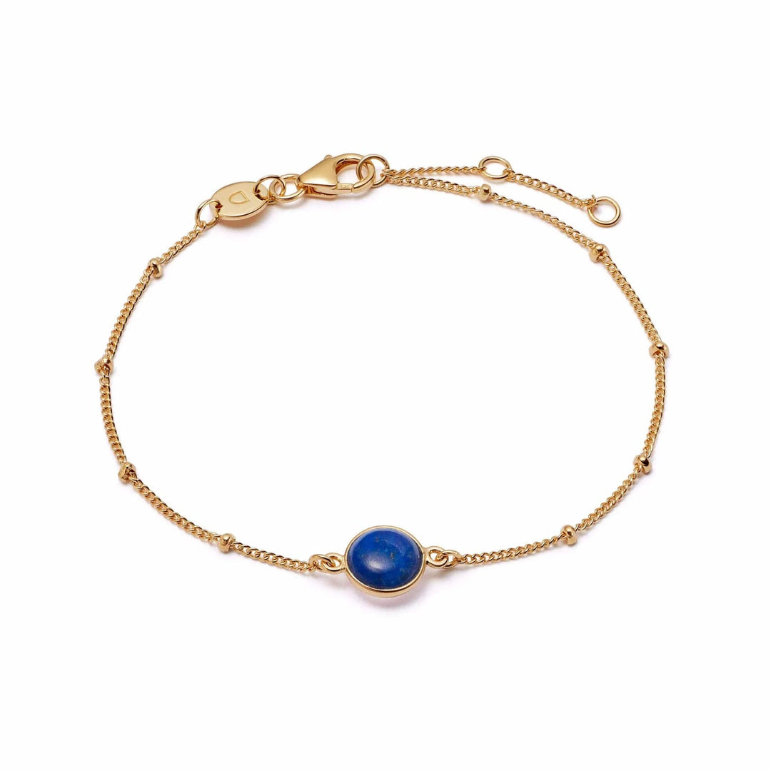 Daisy London 18ct Gold Plate Lapis Healing Stone Bracelet - MococoDaisy LondonHBR1004_GP5056104103265Bracelets