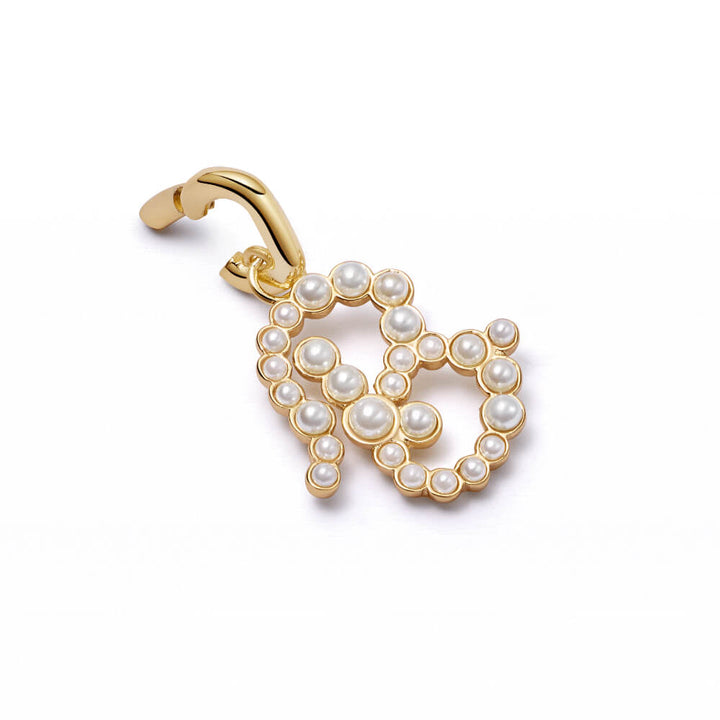 Daisy London 18ct Gold Plate Letter B Pearl Initial Charm Pendant - MococoDaisy LondonPBN_BCharms & Pendants