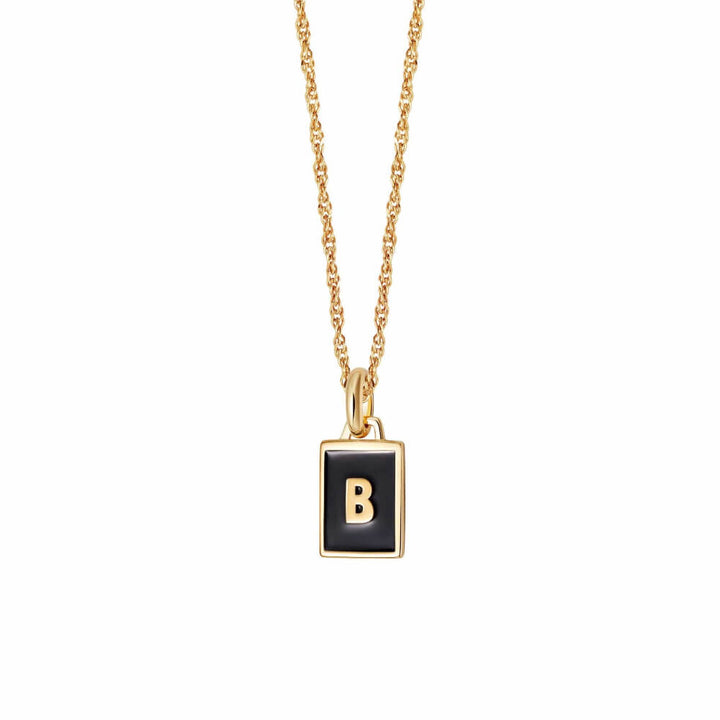 Daisy London 18ct Gold Plate Letter B Personalised Initial Necklace - MococoDaisy LondonBETB_GPNecklaces