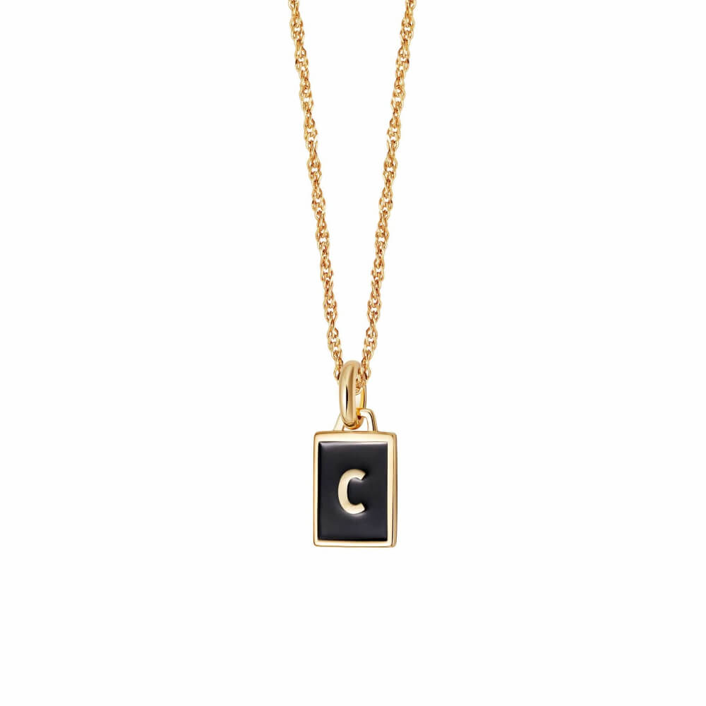 Daisy London 18ct Gold Plate Letter C Personalised Initial Necklace - MococoDaisy LondonBETC_GPNecklaces