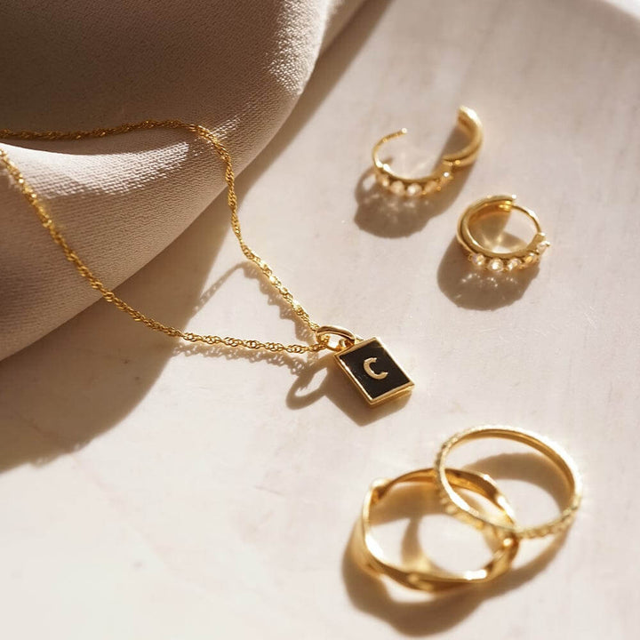 Daisy London 18ct Gold Plate Letter C Personalised Initial Necklace - MococoDaisy LondonBETC_GPNecklaces