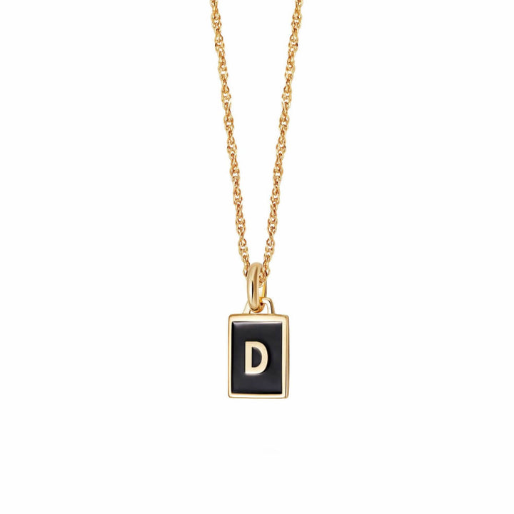 Daisy London 18ct Gold Plate Letter D Personalised Initial Necklace - MococoDaisy LondonBETD_GPNecklaces