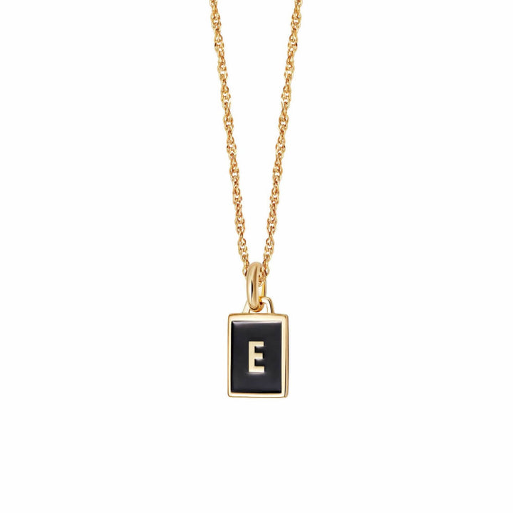 Daisy London 18ct Gold Plate Letter E Personalised Initial Necklace - MococoDaisy LondonBETE_GPNecklaces