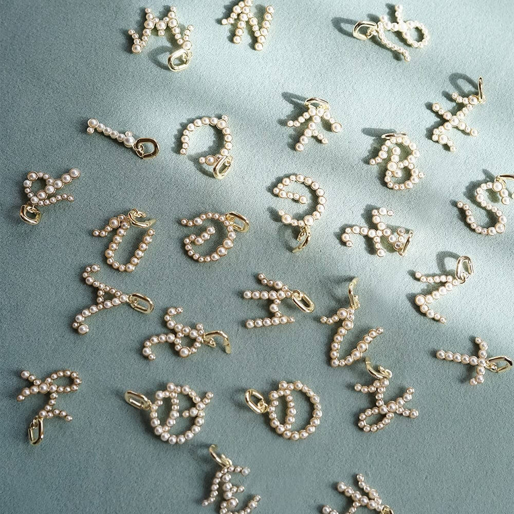 Daisy London 18ct Gold Plate Letter F Pearl Initial Charm Necklace - MococoDaisy LondonBN_FNecklaces