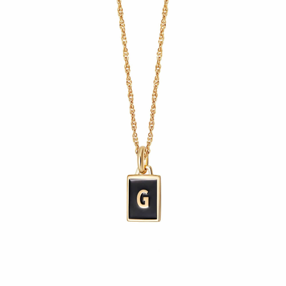 Daisy London 18ct Gold Plate Letter G Personalised Initial Necklace - MococoDaisy LondonBETG_GPNecklaces