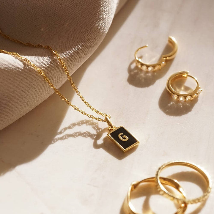 Daisy London 18ct Gold Plate Letter G Personalised Initial Necklace - MococoDaisy LondonBETG_GPNecklaces