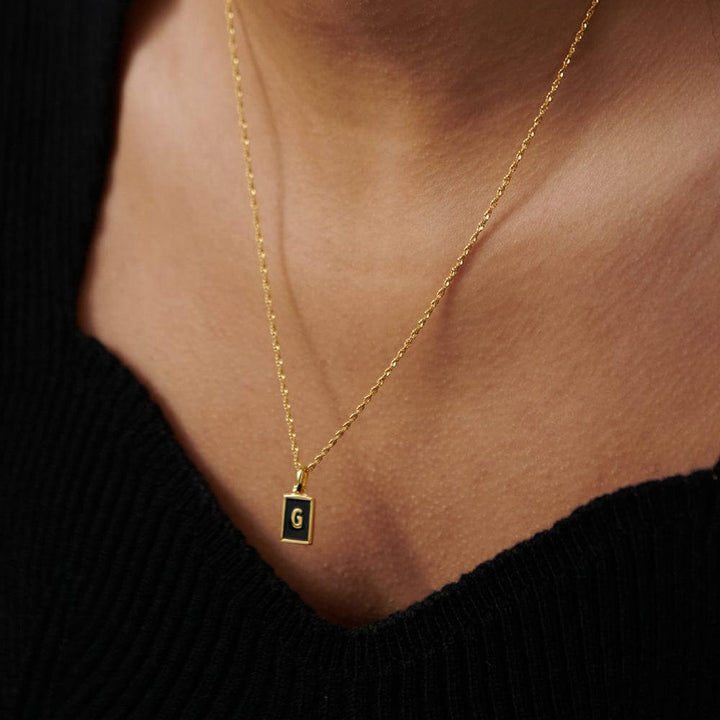 Daisy London 18ct Gold Plate Letter G Personalised Initial Necklace - MococoDaisy LondonBETG_GPNecklaces