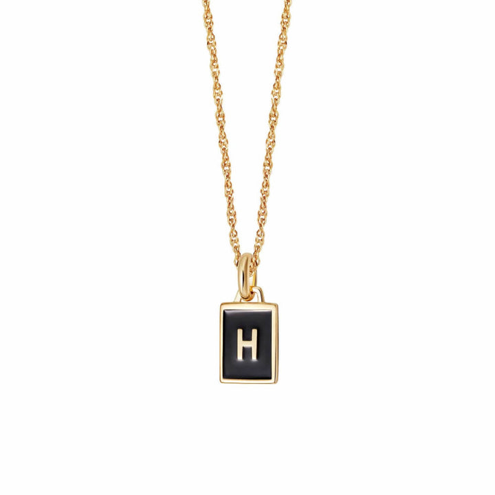 Daisy London 18ct Gold Plate Letter H Personalised Initial Necklace - MococoDaisy LondonBETH_GPNecklaces