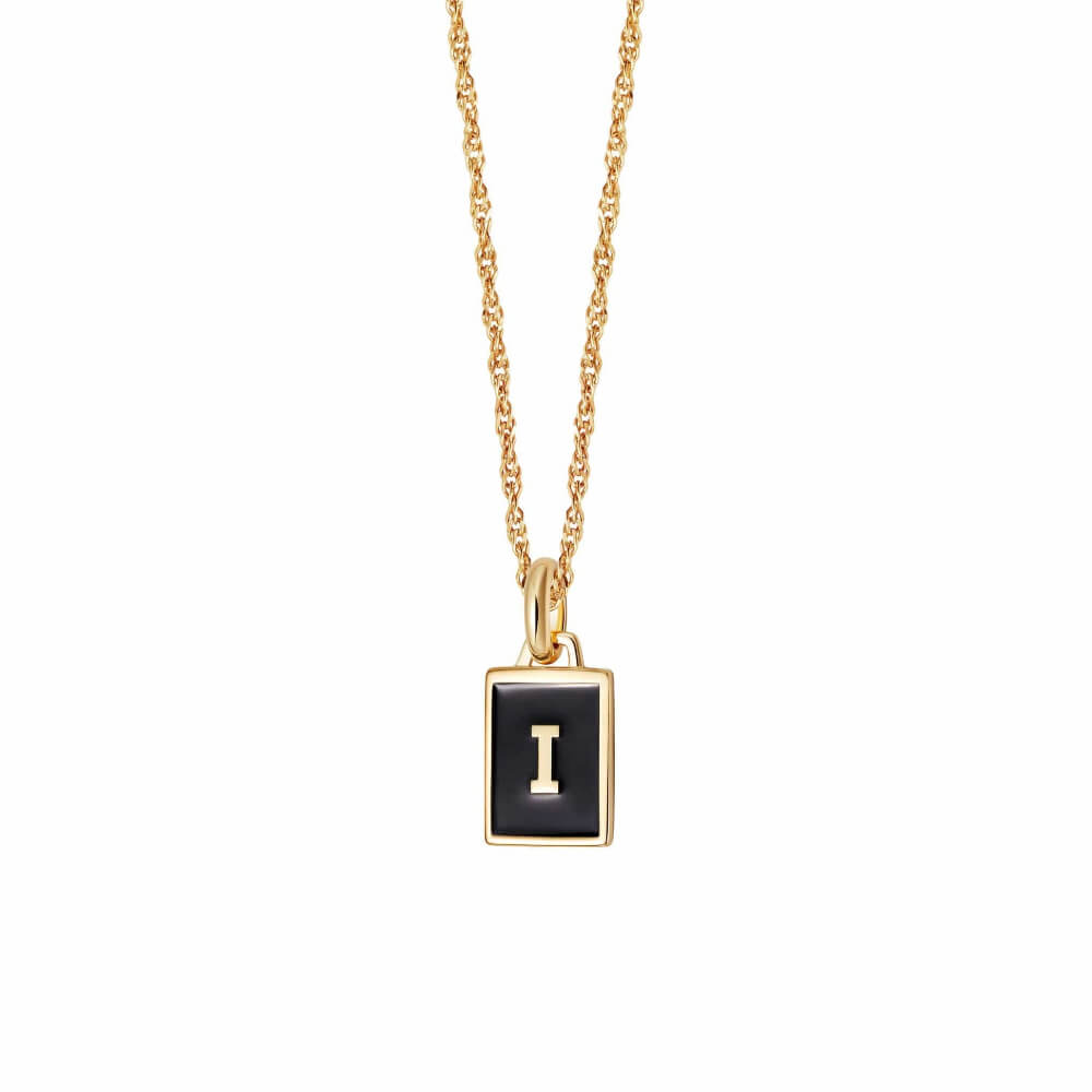 Daisy London 18ct Gold Plate Letter I Personalised Initial Necklace - MococoDaisy LondonBETI_GPNecklaces