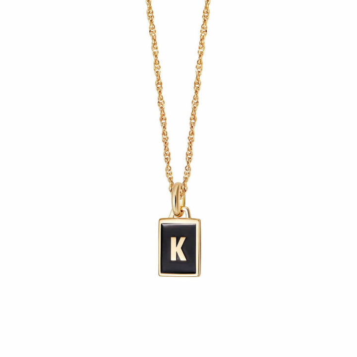 Daisy London 18ct Gold Plate Letter K Personalised Initial Necklace - MococoDaisy LondonBETK_GPNecklaces