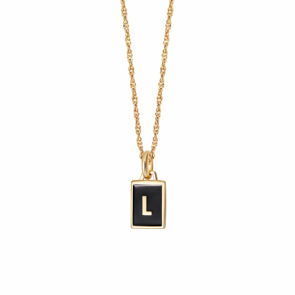Daisy London 18ct Gold Plate Letter L Personalised Initial Necklace - MococoDaisy LondonBETL_GPNecklaces