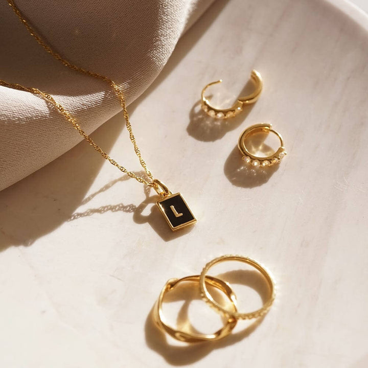 Daisy London 18ct Gold Plate Letter L Personalised Initial Necklace - MococoDaisy LondonBETL_GPNecklaces