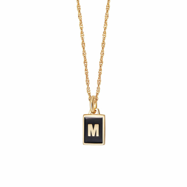 Daisy London 18ct Gold Plate Letter M Personalised Initial Necklace - MococoDaisy LondonBETM_GPNecklaces