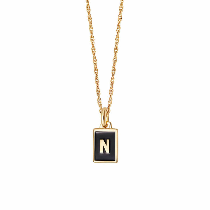 Daisy London 18ct Gold Plate Letter N Personalised Initial Necklace - MococoDaisy LondonBETN_GPNecklaces