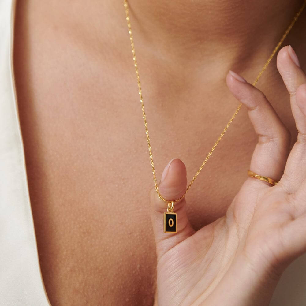 Daisy London 18ct Gold Plate Letter O Personalised Initial Necklace - MococoDaisy LondonBETO_GPNecklaces