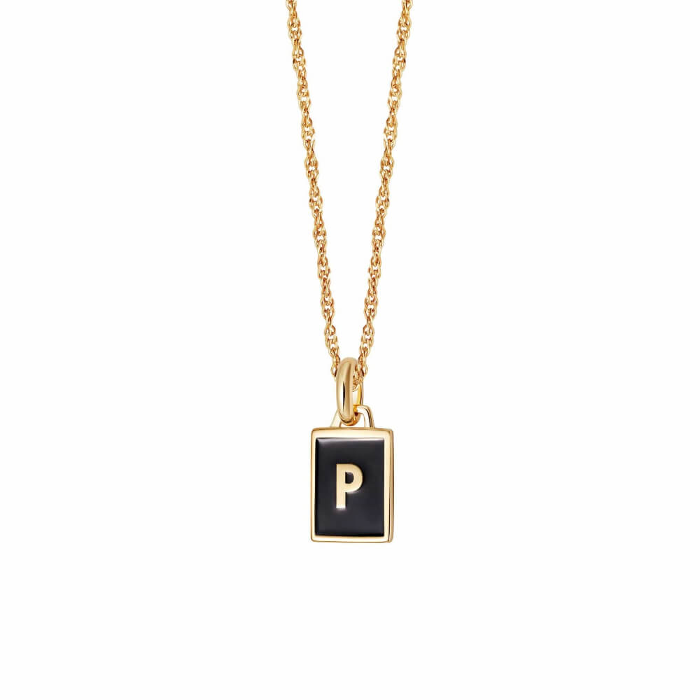 Daisy London 18ct Gold Plate Letter P Personalised Initial Necklace - MococoDaisy LondonBETP_GPNecklaces