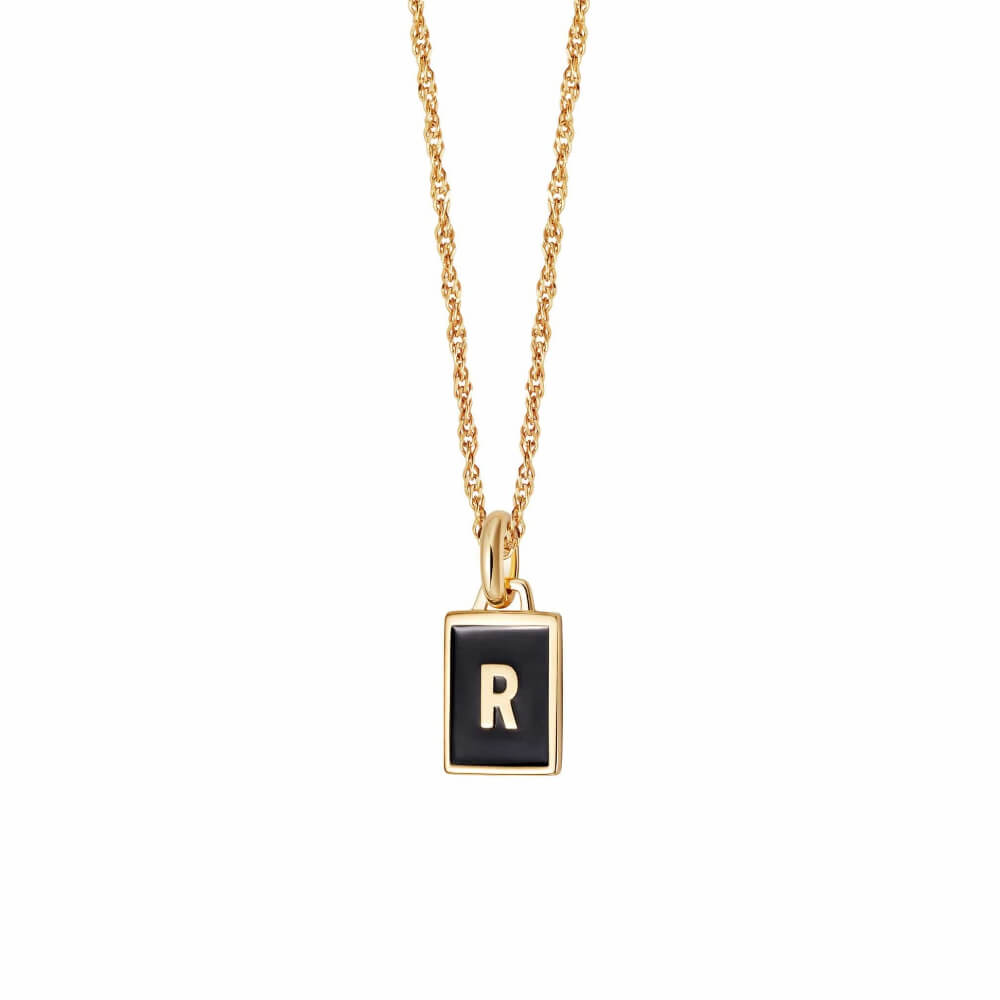 Daisy London 18ct Gold Plate Letter R Personalised Initial Necklace - MococoDaisy LondonBETR_GPNecklaces