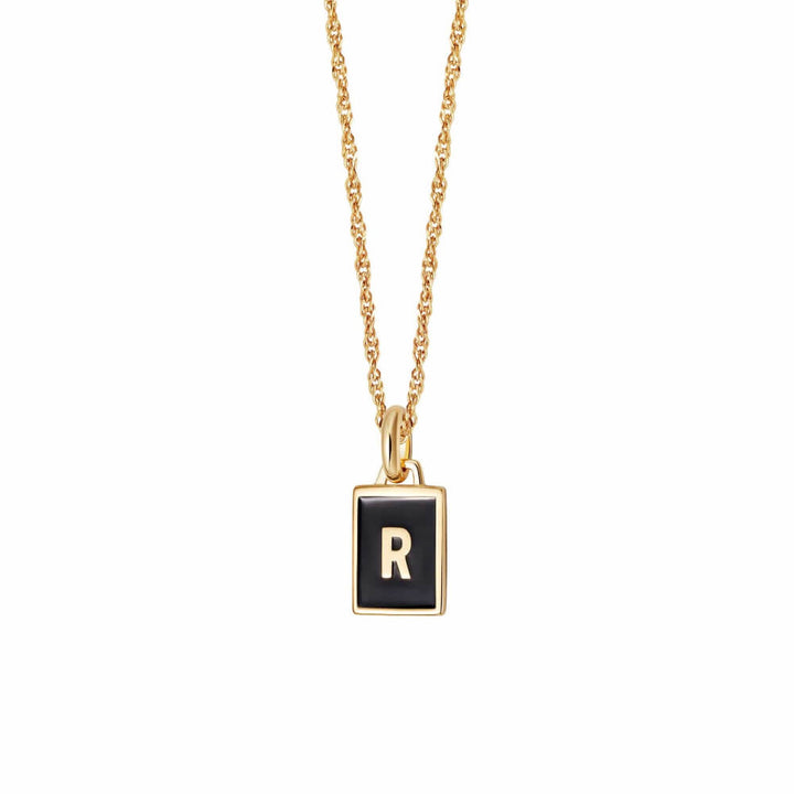 Daisy London 18ct Gold Plate Letter R Personalised Initial Necklace - MococoDaisy LondonBETR_GPNecklaces