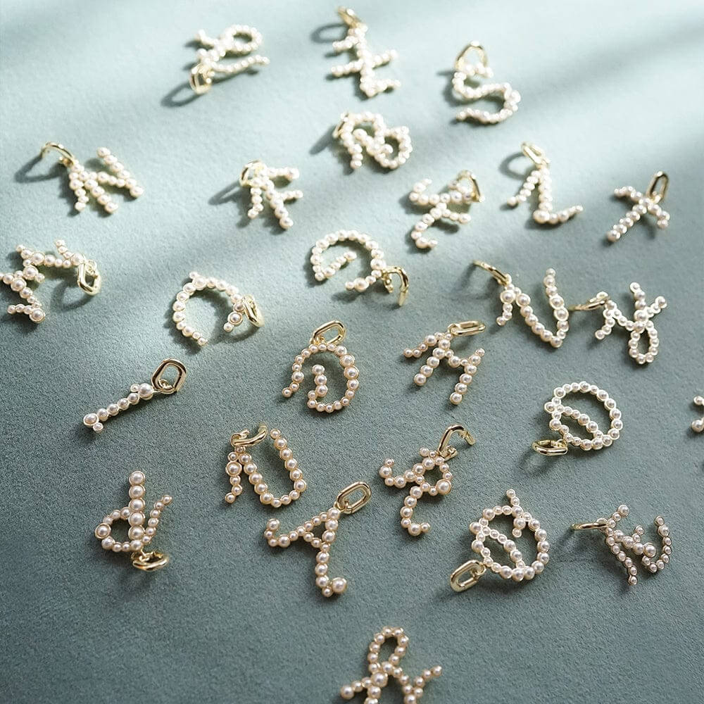 Daisy London 18ct Gold Plate Letter Z Pearl Initial Charm Pendant - MococoDaisy LondonPBN_Z5056104136386Charms & Pendants