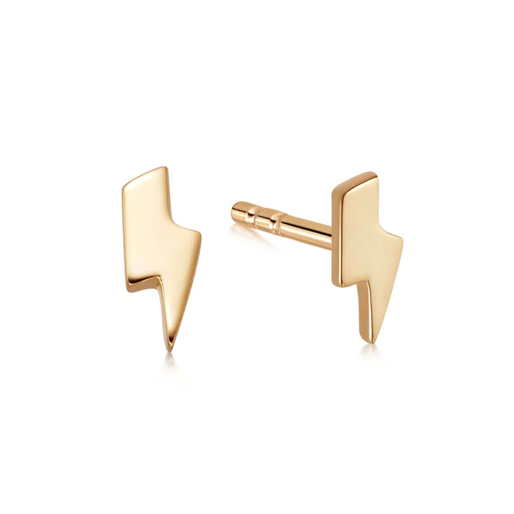 Daisy London 18ct Gold Plate Lightning Stud Earrings - MococoDaisy LondonST08_GPEarrings