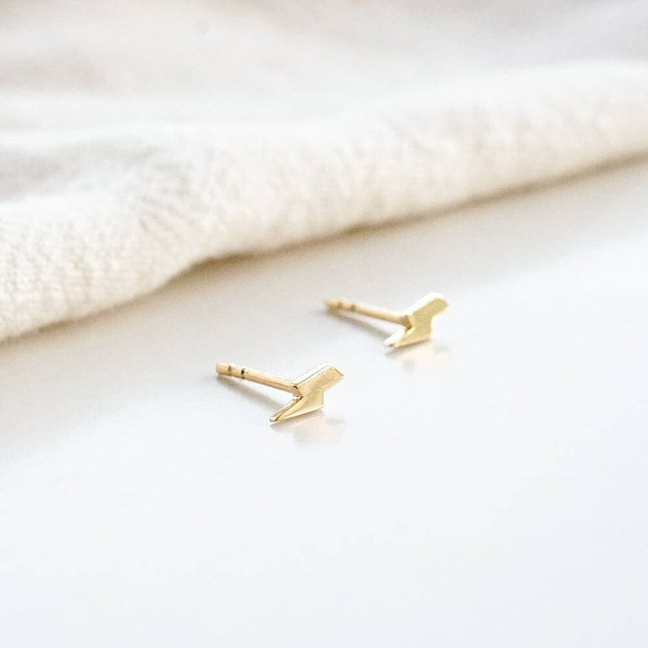 Daisy London 18ct Gold Plate Lightning Stud Earrings - MococoDaisy LondonST08_GPEarrings