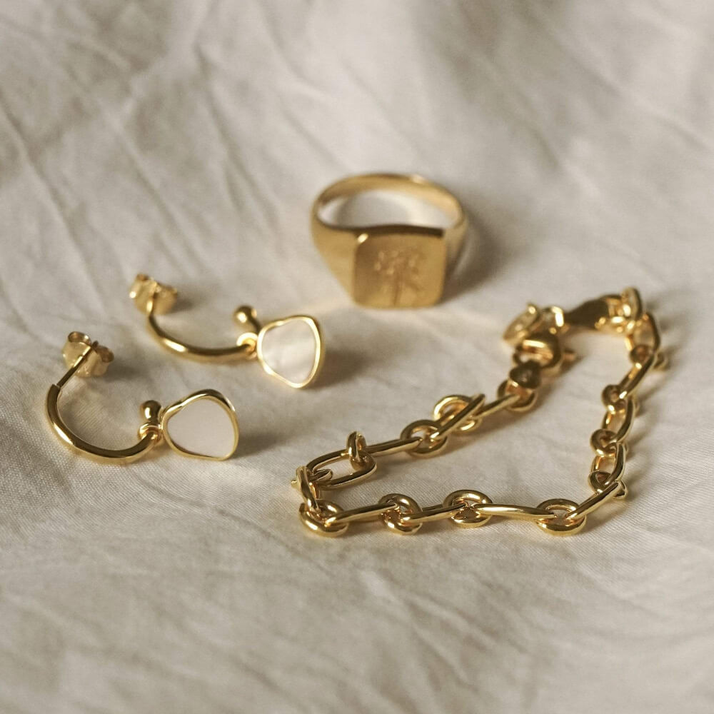 Daisy London 18ct Gold Plate Linked Chain Bracelet - MococoDaisy LondonBRB8004_GPBracelets