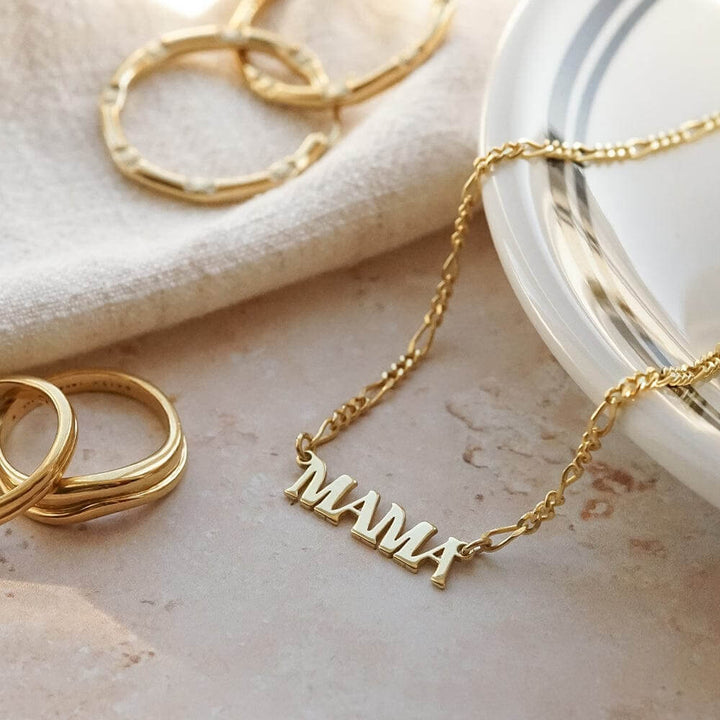 Daisy London 18ct Gold Plate Mama Necklace image 2