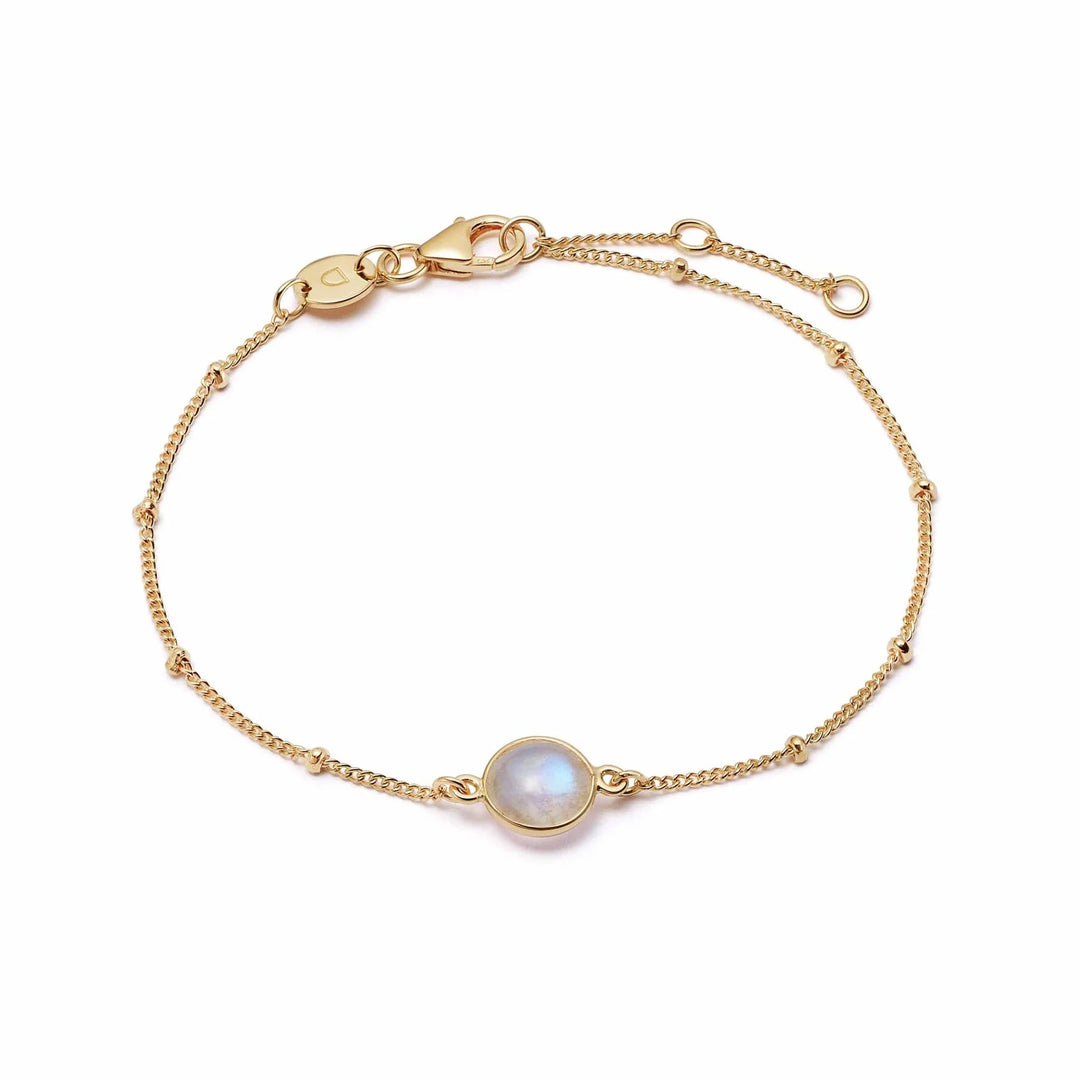 Daisy London 18ct Gold Plate Moonstone Healing Stone Bracelet - MococoDaisy LondonHBR1011_GPBracelets