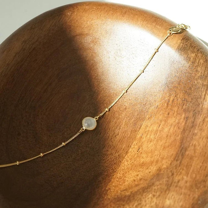 Daisy London 18ct Gold Plate Moonstone Healing Stone Bracelet - MococoDaisy LondonHBR1011_GPBracelets
