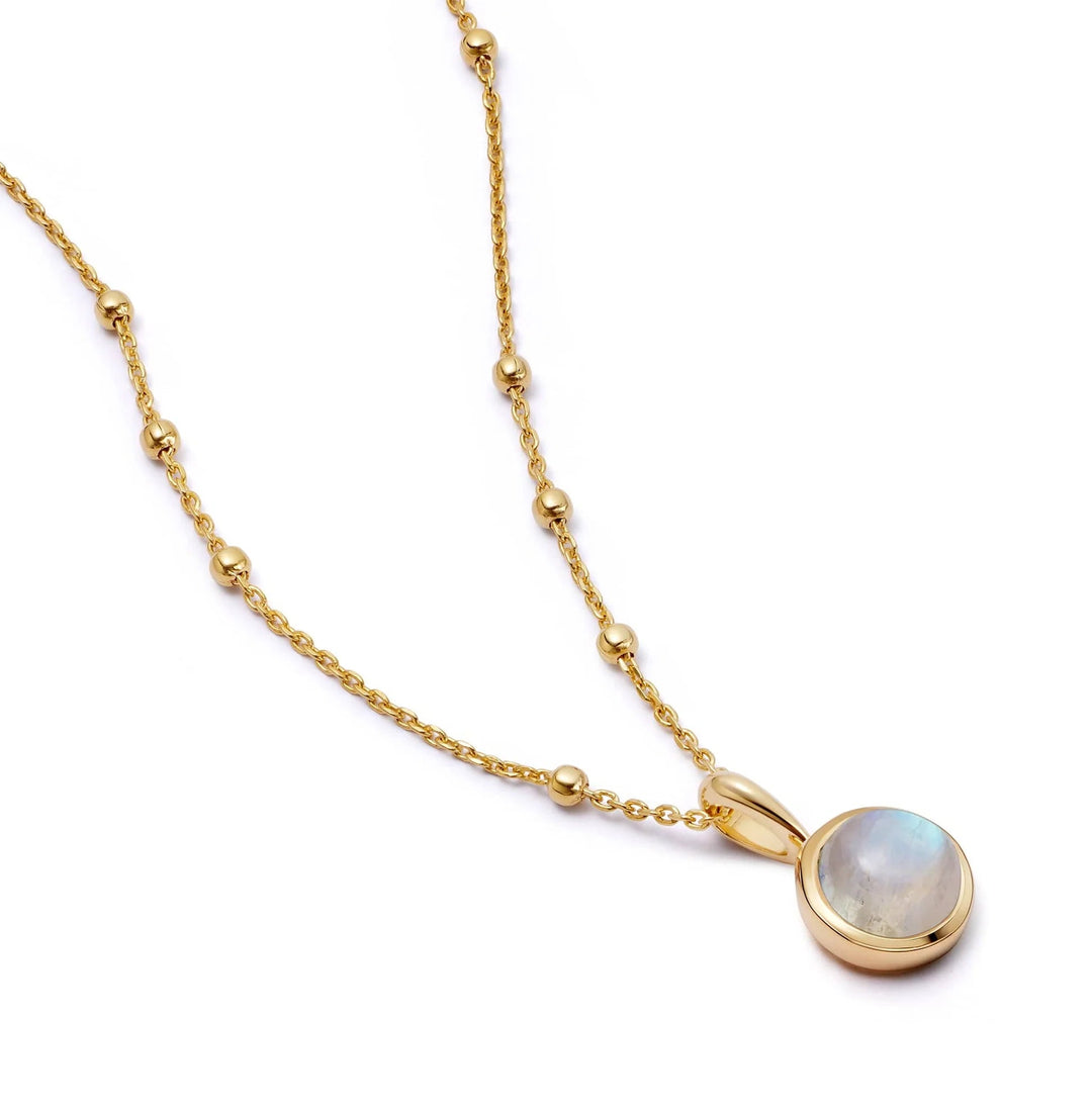 Daisy London 18ct Gold Plate Moonstone Healing Stones Necklace - MococoDaisy LondonHN2011_GPNecklaces