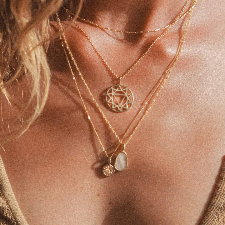 Daisy London 18ct Gold Plate Mother Of Pearl Layering Set - MococoDaisy LondonGSET154_GPJewellery Sets