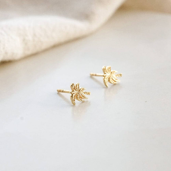 Daisy London 18ct Gold Plate Palm Tree Stud Earrings - MococoDaisy LondonST03_GPEarrings