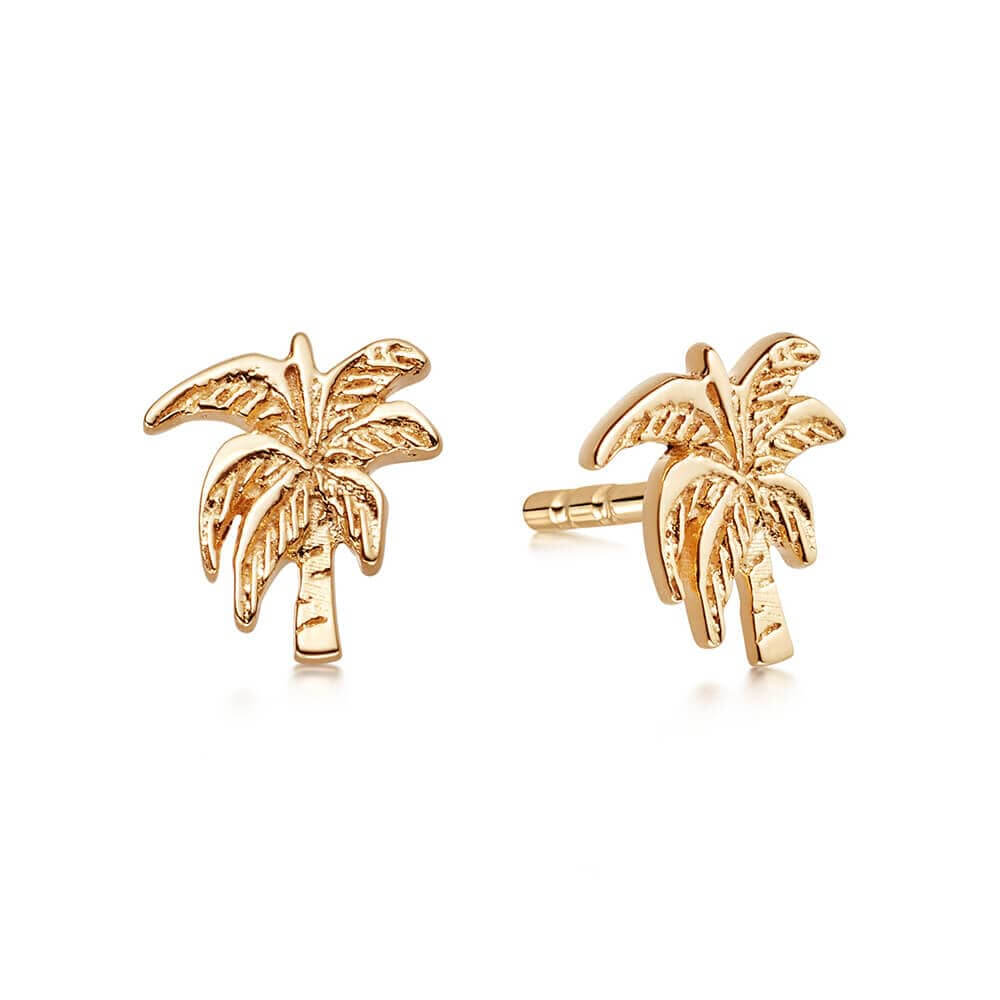 Daisy London 18ct Gold Plate Palm Tree Stud Earrings - MococoDaisy LondonST03_GPEarrings
