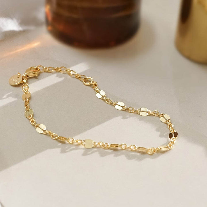 Daisy London 18ct Gold Plate Peachy Chain Bracelet - MococoDaisy LondonRBR08_GPBracelets