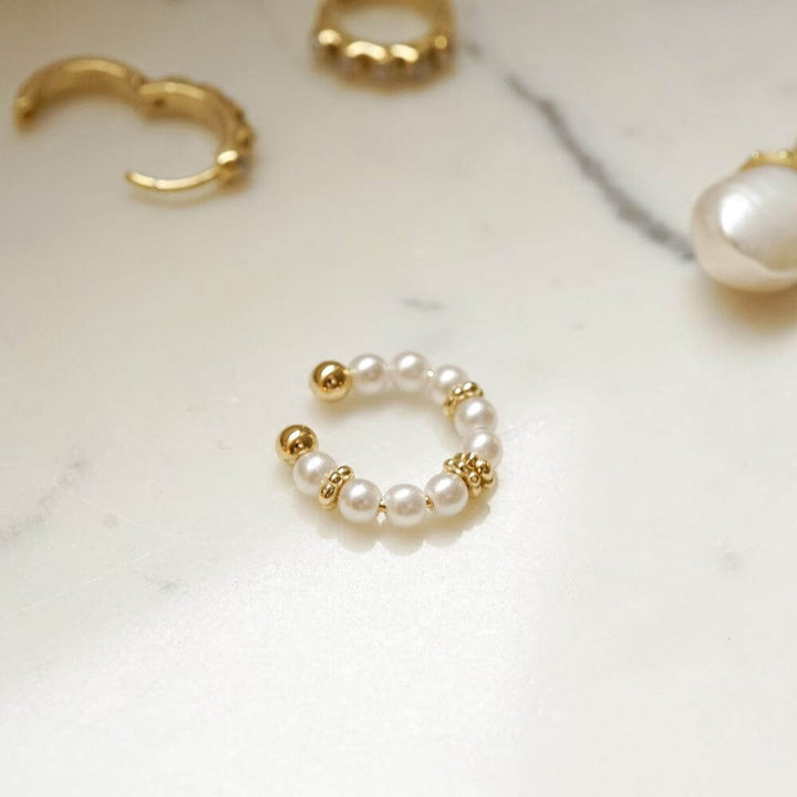 Daisy London 18ct Gold Plate Pearl Ear Cuff - MococoDaisy LondonSE11_GPEarrings